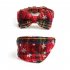 Pet  Collar Dog Bowknot Triangle Scarf Dog Cat Neck Belt Chrimats Christmas Style Pet Supplies red