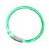 Pet Collar Led Usb Dog Night Luminous Charge Collar Led Night Safety Flashing Glow Dog Loss Prevention Silicone Collar Pet Accessories For Dog Cat Kitten Blue m