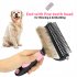 Pet Colorful Hair Removal Comb Open Knot Grooming Cleaning Tools Pet Shedding Tool For Cats Dogs Small red gray