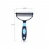 Pet Colorful Hair Removal Comb Open Knot Grooming Cleaning Tools Pet Shedding Tool For Cats Dogs Large black blue