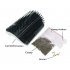Pet Comb Removable Cat Corner Scratcher Scratching Rubbing Brush Pet Hair Removal Massage Comb Pet Grooming Cats Supplies Black None