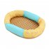 Pet Cool Mat With Oval Pillow Breathable Non slip Summer Cooling Pad Bed Sleeping Mat Pet Blanket For Dogs Cats S Ice cream mat round nest