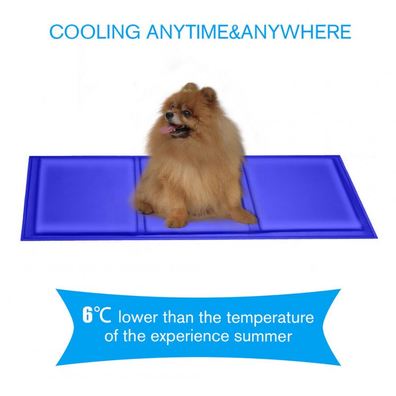 Pet Cooling Mat Pad Gel Cooler for Dog Bed Car Seat Summer Nest Sleeeping