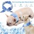 Pet Cooling Scarf Outdoor Comfortable Fabric Ice Collar Pet Supplies For Small Medium Large Dog blue M