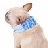 Pet Cooling Scarf Outdoor Comfortable Fabric Ice Collar Pet Supplies For Small Medium Large Dog blue M