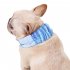 Pet Cooling Scarf Outdoor Comfortable Fabric Ice Collar Pet Supplies For Small Medium Large Dog blue L