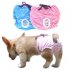 Pet Cotton Physiological Pant Female Dog Striped Underwear Briefs Diaper Pet Supplies Blue M