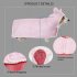 Pet Cotton Plaid Cape Cloak Princess Style Thickened Flannel Warm Blanket Small Pink Plaid