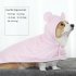 Pet Cotton Plaid Cape Cloak Princess Style Thickened Flannel Warm Blanket Small Pink Plaid