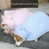 Pet Cotton Plaid Cape Cloak Princess Style Thickened Flannel Warm Blanket Small Pink Plaid