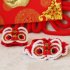 Pet Decorative Collar Hat Chinese New Year Nationsl Style Dress Up for Cats Dogs Red Collar M