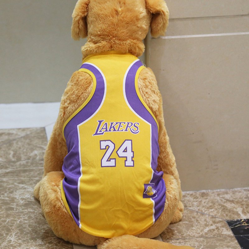 Pet Dog Basketball Game Vest for Puppy Golden Retriever Samo Clothing  purple_XL