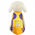 Pet Dog Basketball Game Vest for Puppy Golden Retriever Samo Clothing  purple_L