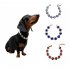 Pet Dog Bling Shiny Necklace Ornament Luxury Crystal Rhinestone Collar For Wedding Accessories pink M