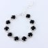 Pet Dog Bling Shiny Necklace Ornament Luxury Crystal Rhinestone Collar For Wedding Accessories black M