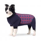 Pet Dog Bodysuit After Surgery Dog Recovery Suit Anti Licking Abdominal Wound Recovery Clothes Post-Operative Vest red plaid L