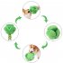 Pet Dog Broccoli Snuffle Ball Puzzle Toys Slow Dispensing Feeder Increase IQ Squeaky Toys Green