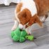 Pet Dog Broccoli Snuffle Ball Puzzle Toys Slow Dispensing Feeder Increase IQ Squeaky Toys Green