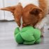 Pet Dog Broccoli Snuffle Ball Puzzle Toys Slow Dispensing Feeder Increase IQ Squeaky Toys Green