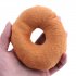 Pet Dog Chew Throw Toys Lovely Squeaker Donut Shape Plush Sound Toy coffee