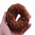 Pet Dog Chew Throw Toys Lovely Squeaker Donut Shape Plush Sound Toy coffee