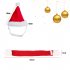 Pet Dog Christmas Scarf Hat Set Soft Winter Neck Warmer Scarf christmas hat S