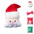 Pet Dog Christmas Squeaky Toys For Cats Dogs Scratch Bite Resistant Interactive Toys Pet Supplies For Relieve Stress Boredom Bearded Santa Squeak Toys