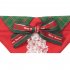 Pet Dog Christmas Triangle Scarf 2 Colors Lace Bow Design Saliva Towel Small Green