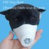 Pet Dog Dust Antibacterial Mask Anti Haze Outdoor Travel Supplies Prevent Virus Washable Mask White  M code