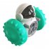 Pet Dog Food Dispenser Tumbler Toys Balance Car Interactive Slow Feed Iq Training Toys Pet Supplies Lake Blue