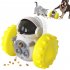 Pet Dog Food Dispenser Tumbler Toys Balance Car Interactive Slow Feed Iq Training Toys Pet Supplies Lake Blue