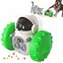 Pet Dog Food Dispenser Tumbler Toys Balance Car Interactive Slow Feed Iq Training Toys Pet Supplies Lake Blue