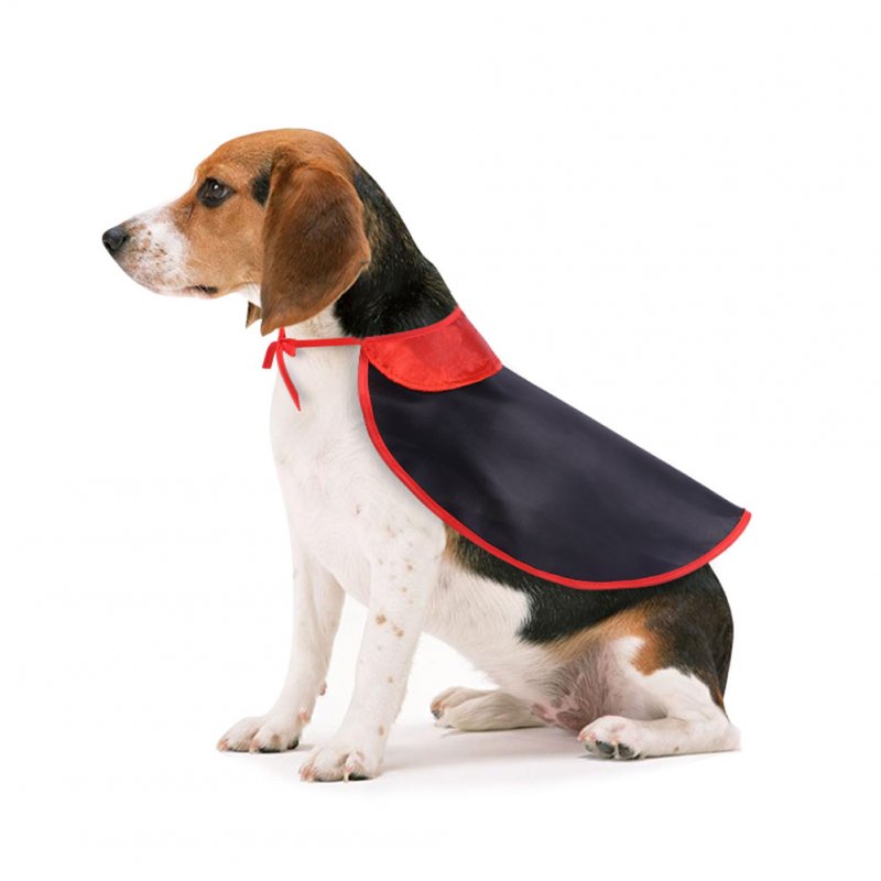Pet Dog Halloween Costume Cloak for Party Decoration Accessories black_S