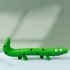 Pet Dog Latex Squeaky Toys Indestructible Bite resistant Lizard Shape Sound Toys Pet Accessories For Small Medium Dogs  24 x 10cm  green