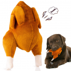 Pet Dog Roast Chicken Plush Squeaky Stuffed Toys Chew-resistant Chew Toy Teeth Cleaning Toy Pet Accessories roast chicken