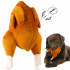 Pet Dog Roast Chicken Plush Squeaky Stuffed Toys Chew resistant Chew Toy Teeth Cleaning Toy Pet Accessories roast chicken
