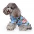 Pet Dog Shirts Clothes Summer Beach Shirt Vest Hawaiian Travel Blouse Beige L