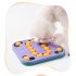Pet Dog Slow Feeder Multifunctional Non slip Slow Food Feeding Bowl Food Dispenser Iq Training Toys as shown purple