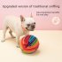 Pet Dog Snuffle Ball Soft Skin Friendly Polar Fleece Slow Feeding Pad Sniffing Mat Toys Nose Blanket Toy 15cm rainbow