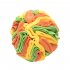 Pet Dog Snuffle Ball Soft Skin Friendly Polar Fleece Slow Feeding Pad Sniffing Mat Toys Nose Blanket Toy 15cm rainbow