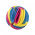 Pet Dog Snuffle Ball Soft Skin Friendly Polar Fleece Slow Feeding Pad Sniffing Mat Toys Nose Blanket Toy 15cm rainbow