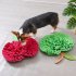 Pet Dog Snuffle Mat Apple shaped Felt Cloth Training Sniff Pad Slow Feeder Encourages Natural foraging Skills Red