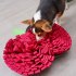 Pet Dog Snuffle Mat Apple shaped Felt Cloth Training Sniff Pad Slow Feeder Encourages Natural foraging Skills Green