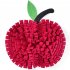 Pet Dog Snuffle Mat Apple shaped Felt Cloth Training Sniff Pad Slow Feeder Encourages Natural foraging Skills Red