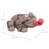 Pet Dog Squeak Toys Cute Animal Shape Chew Toy Tooth Cleaning Molar Toys For Boredom Stress Anxiety Relief brown frog