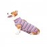 Pet Dog Striped Surgery Recovery Suit Highly Elastic Comfortable Anti licking Alternative Abdominal Wounds Bandages wine red strip XXL
