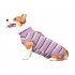 Pet Dog Striped Surgery Recovery Suit Highly Elastic Comfortable Anti licking Alternative Abdominal Wounds Bandages wine red strip XXL