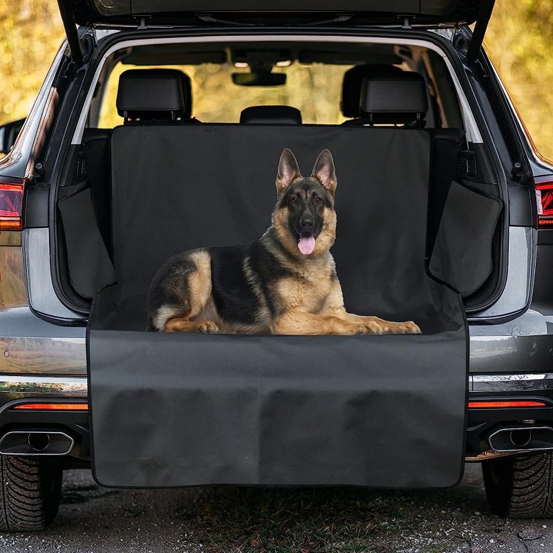 Pet Dog Trunk Cargo Liner, 600D Oxford Cloth Scratch Proof Waterproof Floor Mat Protector, Portable Foldable Pet Seat Covers