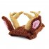 Pet Dog Warm Windproof Knitted Hat Animal Series Dress Up Pet Headgear Head Accessories Photo Props deer M
