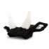 Pet Dog Warm Windproof Knitted Hat Animal Series Dress Up Pet Headgear Head Accessories Photo Props black cow M